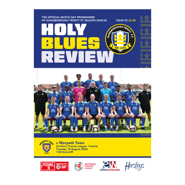 2024/25 #02 Gainsborough Trinity v Morpeth Town NPL 13.08.24 Programme