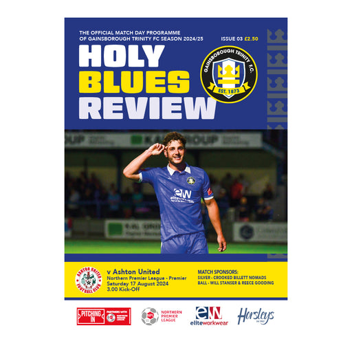 2024/25 #03 Gainsborough Trinity v Ashton United NPL 17.08.24 Programme