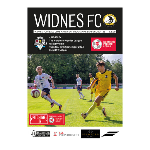 2024/25 #03 Widnes v Mossley NPL West 18.09.24 Printed Programme