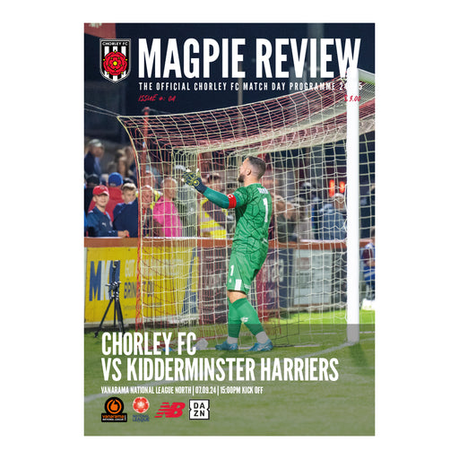 2024/25 #04 Chorley v Kidderminster Harriers National League North 07.09.24 Printed Programme