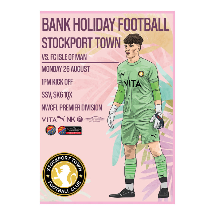 2024/25 #04 Stockport Town v Fc ISle of Man NWCFL 26.08.24 Printed Programme