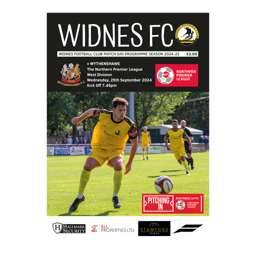 2024/25 #04 Widnes v Wythenshawe  NPL West 25.09.24 Printed Programme