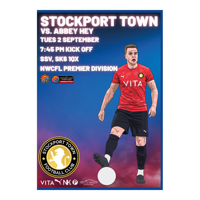 2024/25 #05 Digital Stockport Town v Abbey Hey NWCFL 02.09.24 Digital PDF Programme