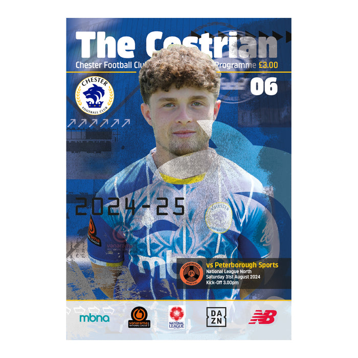 2024/25 #06 Chester v Peterborough Sports 31.08.24 National League North Printed Programme