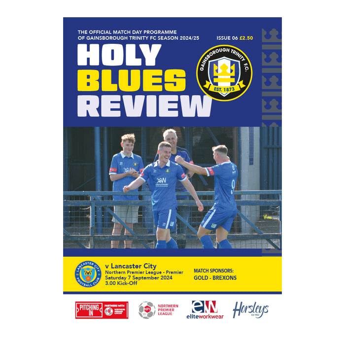 2024/25 #06 Gainsborough Trinity v Lancaster City NPL 07.09.24 Programme