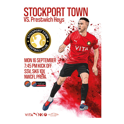 2024/25 #07 Stockport Town v Prestwich Heys NWCFL 16.09.24 Printed Programme