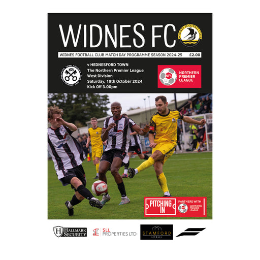 2024/25 #07 Widnes v Hednesford Town NPL West 19.10.24 Printed Programme