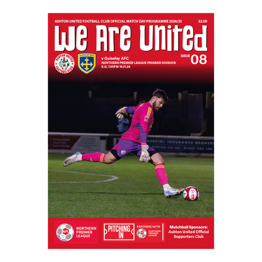 2024/25 #08 Ashton United v Guiseley NPL 19.11.24 Programme