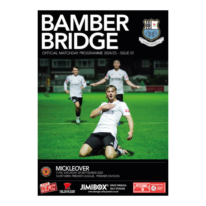 2024/25 #08 Bamber Bridge v Mickleover NPL 28.09.24 Programme