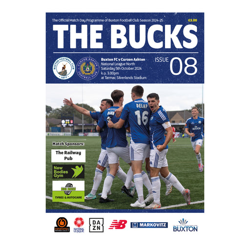 2024/25 #08 Buxton v Curzon Ashton National League North 05.10.24 Programme