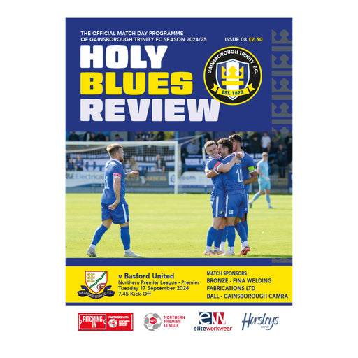 2024/25 #08 Gainsborough Trinity v Basford United NPL 17.09.24 Programme