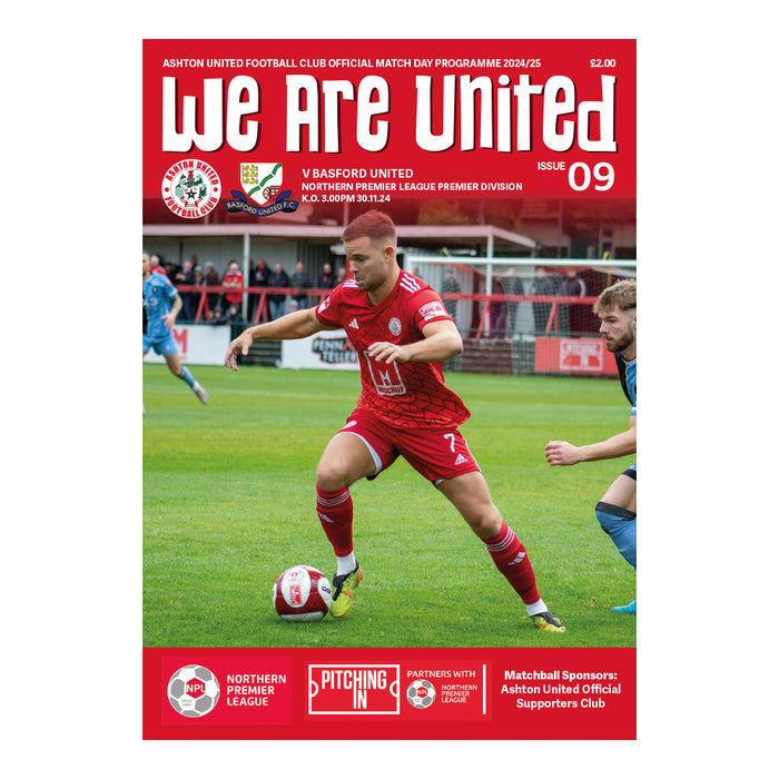 2024/25 #09 Ashton United v Basford United NPL 30.11.24 Programme