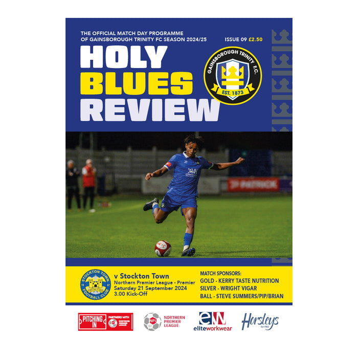 2024/25 #09 Gainsborough Trinity v Stockton Town NPL 21.09.24 Programme