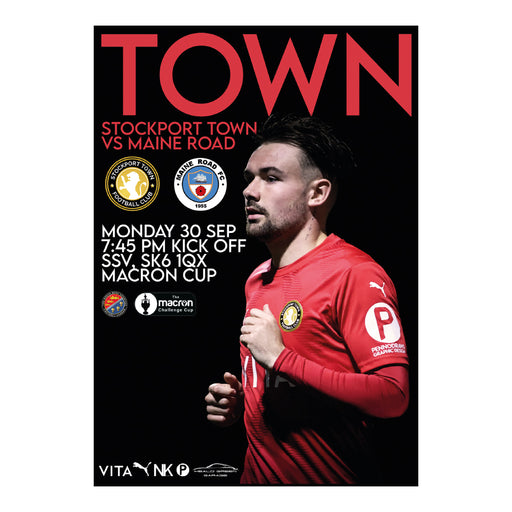 2024/25 #09 Stockport Town v Maine Road Macron Cup 30.09.24 Printed Programme