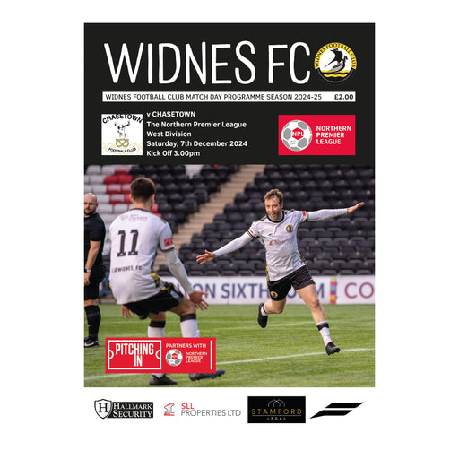 2024/25 #11 Widnes v Chasetown NPL West 07.12.24 Printed Programme