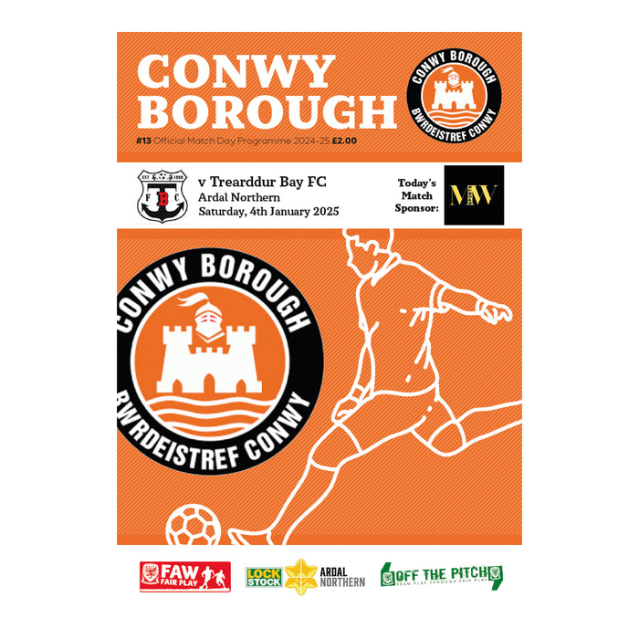 2024/25 #13 Digital Conwy Borough v Trearddur Bay FC 04.01.25 Digital Programme