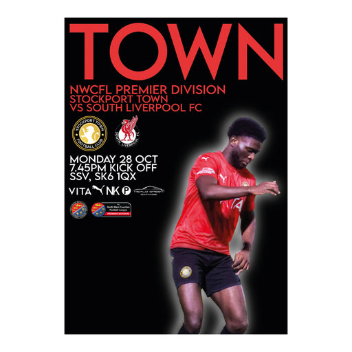 2024/25 #13 Digital Stockport Town v South Liverpool NWCFL 28.10.24 Digital PDF Programme