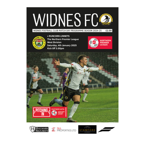 2024/25 #13 Widnes v Runcorn Linnets NPL West 04.01.24 Printed Programme