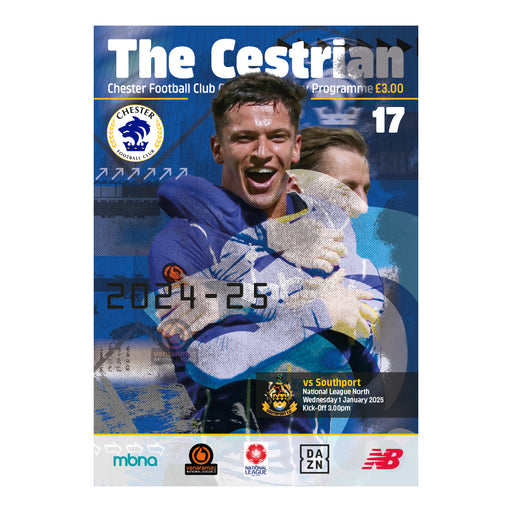 2024/25 #17 Chester v Southport 01.01.25 National League North Printed Programme