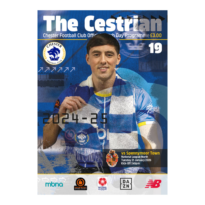 2024/25 #19 Chester v Spennymoor Town 21.01.25 National League North Printed Programme