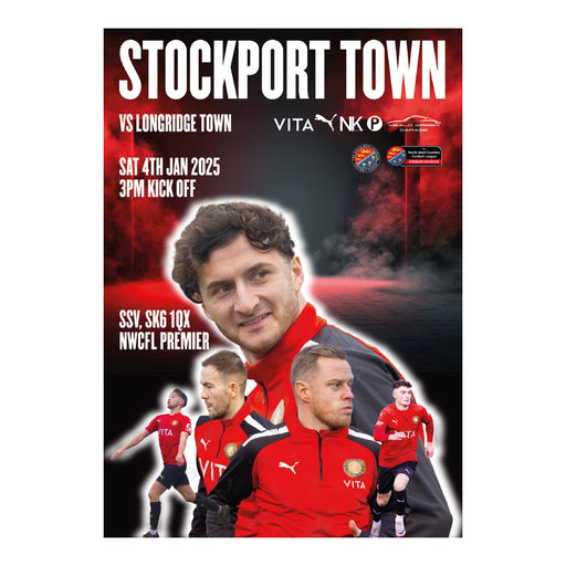 2024/25 #19 Digital Stockport Town v Longridge Town NWCFL 04.01.25 Digital PDF Programme