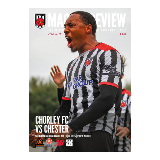 2024/25 #21 Chorley v Chester National League North 08.03.25 Printed Programme