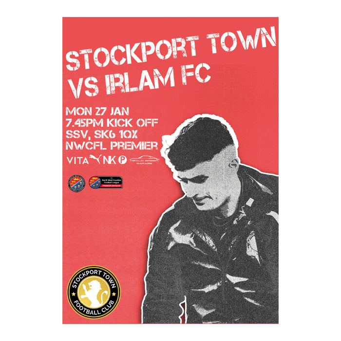 2024/25 #21 Digital Stockport Town v Irlam NWCFL 27.01.25 Digital PDF Programme