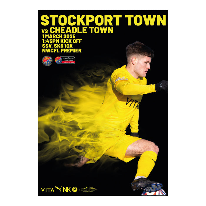 2024/25 #24 Stockport Town v Cheadle Town NWCFL 01.03.25 Printed Programme