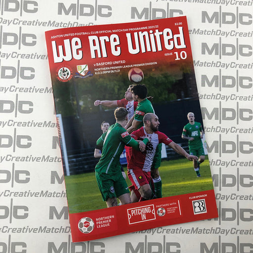 2021/22 #10 Ashton United v Basford United NPL 06.11.21 Programme