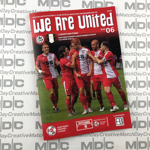 2021/22 #06 Ashton United v Grantham Town NPL 14.09.21 Programme