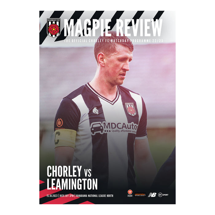 2022/23 #09 Chorley v Leamington National League North 15.10.22 Printed Programme