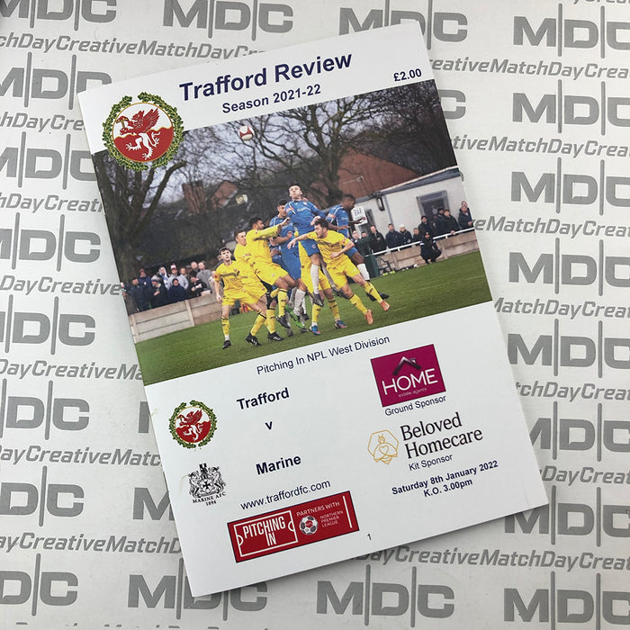 2021/22 #14 Trafford v Marine 08.01.22 Digital Programme