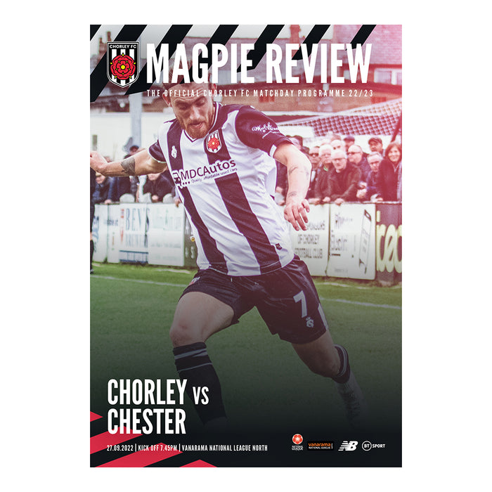 2022/23 #07 Chorley v Chester National League North 27.09.22 Printed Programme